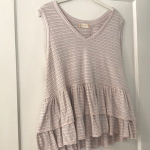 Altar’d State striped tank top with layers